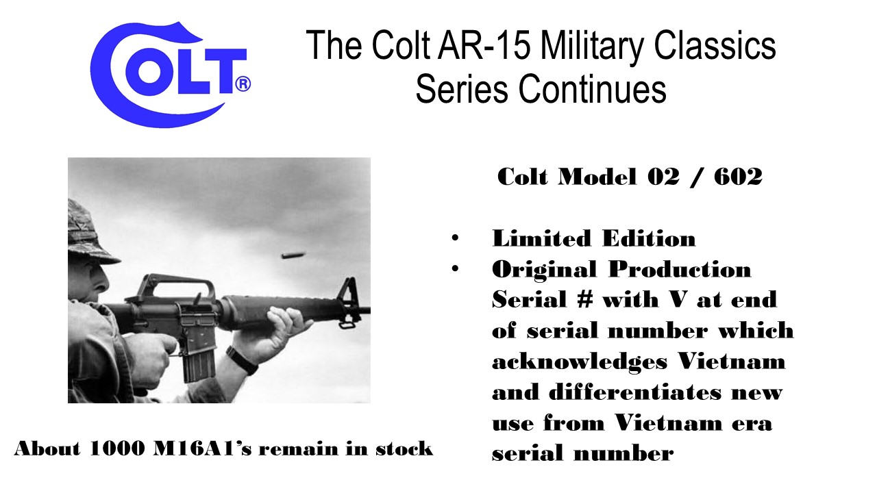 colt ar 15 manufacture date by serial number